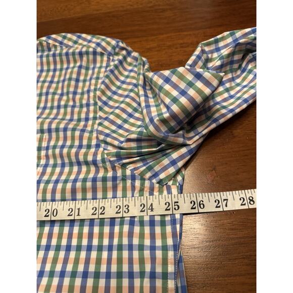 XL Orvis Active Fit Nonstop Twill Pink Green Check Long Sleeve Shirt Button Up - Picture 10 of 12